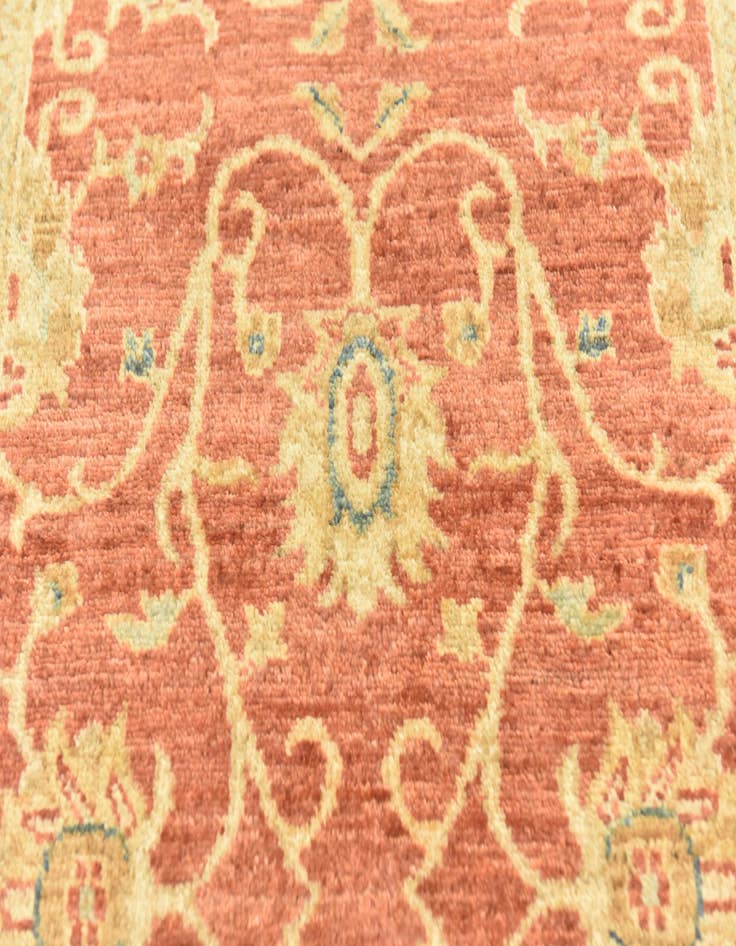 Detail image of  2' 8 x 9' 10  Hand Knotted Peshawar Ziegler Runner Rug