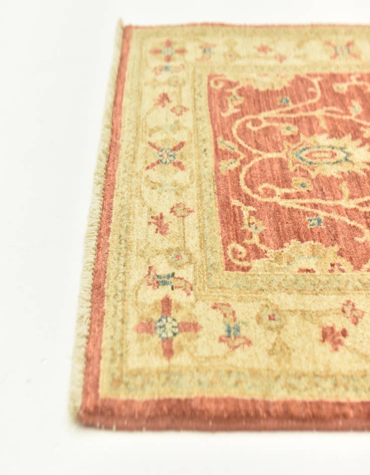 Detail image of  2' 8 x 9' 10  Hand Knotted Peshawar Ziegler Runner Rug