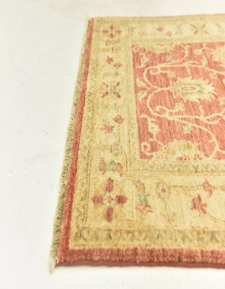 Detail image of  2' 8 x 9' 6  Hand Knotted Peshawar Ziegler Runner Rug