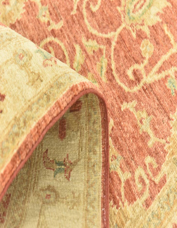 Detail image of  2' 8 x 9' 6  Hand Knotted Peshawar Ziegler Runner Rug