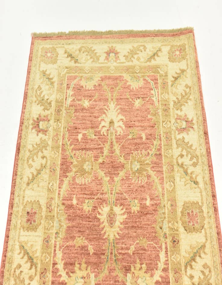 Detail image of  2' 8 x 9' 8  Hand Knotted Peshawar Ziegler Runner Rug