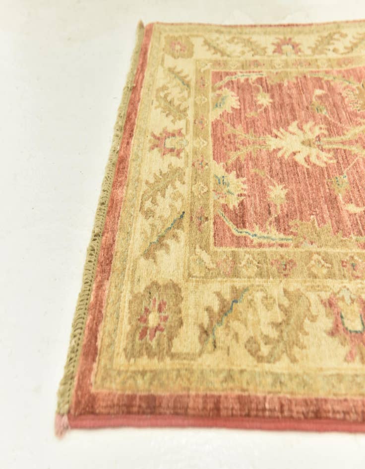 Detail image of  2' 8 x 9' 8  Hand Knotted Peshawar Ziegler Runner Rug