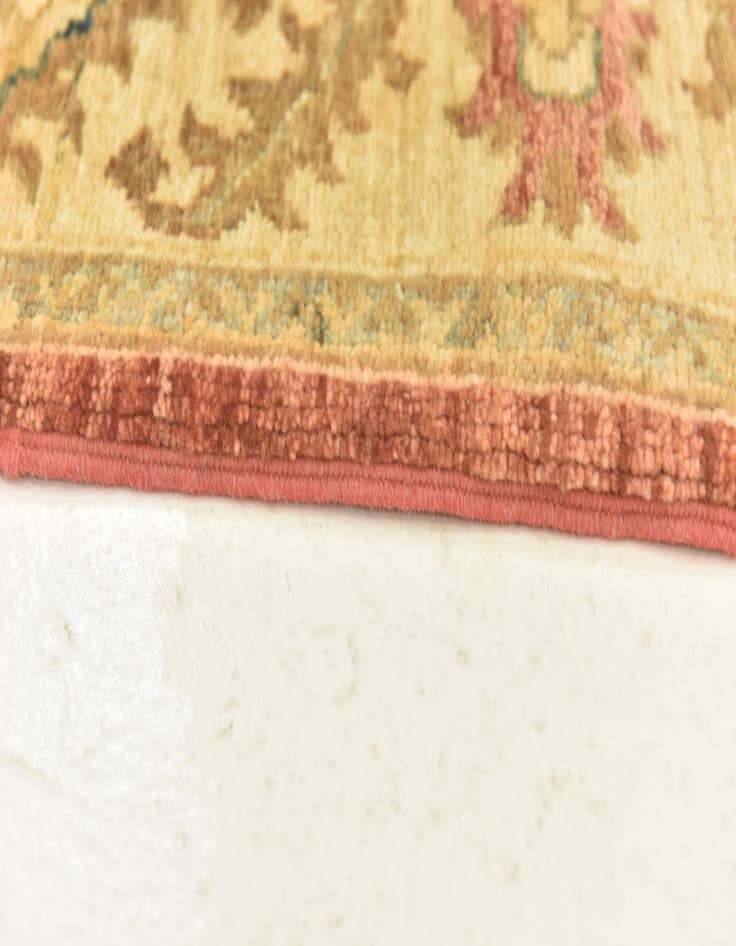 Detail image of  2' 8 x 9' 8  Hand Knotted Peshawar Ziegler Runner Rug