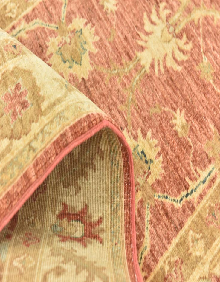 Detail image of  2' 8 x 9' 8  Hand Knotted Peshawar Ziegler Runner Rug