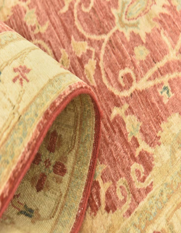 Detail image of  2' 7 x 9' 8  Hand Knotted Peshawar Ziegler Runner Rug