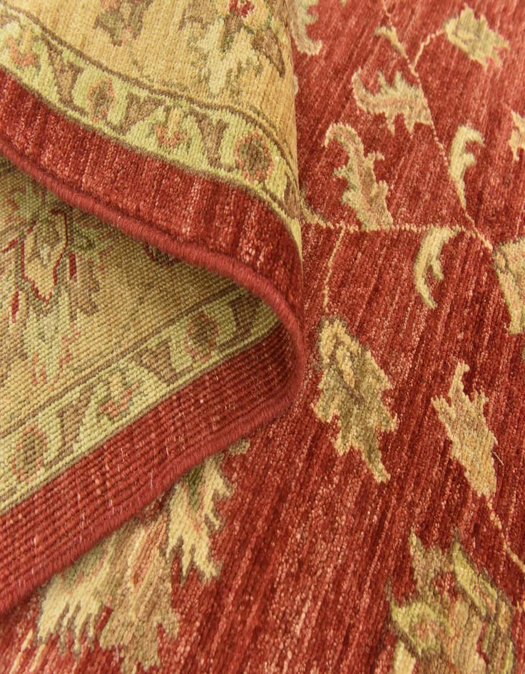Detail image of  4' 10 x 19' 3  Hand Knotted Peshawar Ziegler Runner Rug