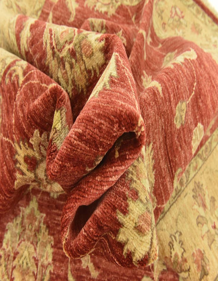 Detail image of  4' 10 x 19' 3  Hand Knotted Peshawar Ziegler Runner Rug