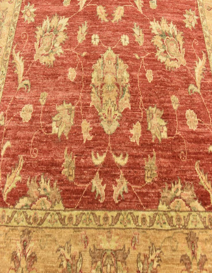 Detail image of  4' 10 x 19' 3  Hand Knotted Peshawar Ziegler Runner Rug