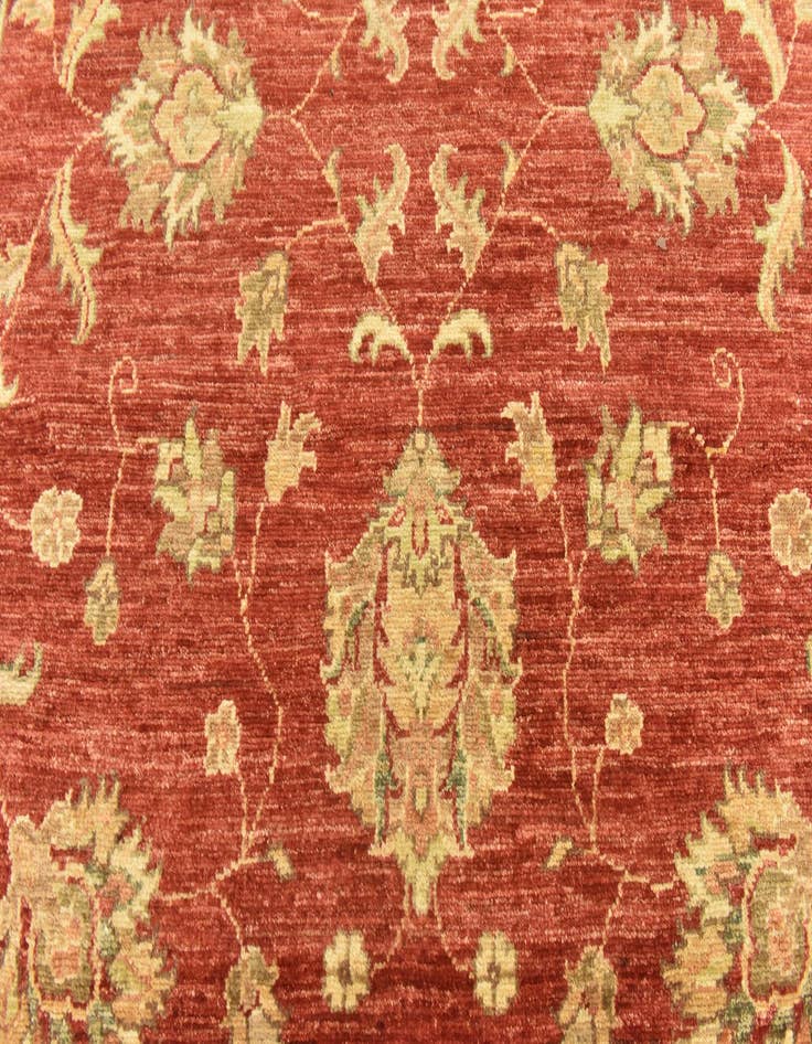 Detail image of  4' 10 x 19' 3  Hand Knotted Peshawar Ziegler Runner Rug