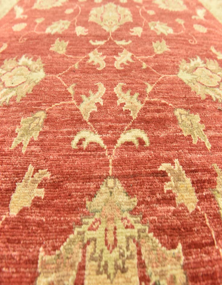 Detail image of  4' 10 x 19' 3  Hand Knotted Peshawar Ziegler Runner Rug