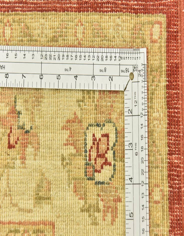 Detail image of  3' 9 x 9' 8  Hand Knotted Peshawar Ziegler Runner Rug
