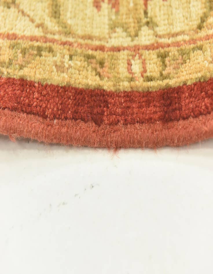 Detail image of  3' 9 x 9' 8  Hand Knotted Peshawar Ziegler Runner Rug