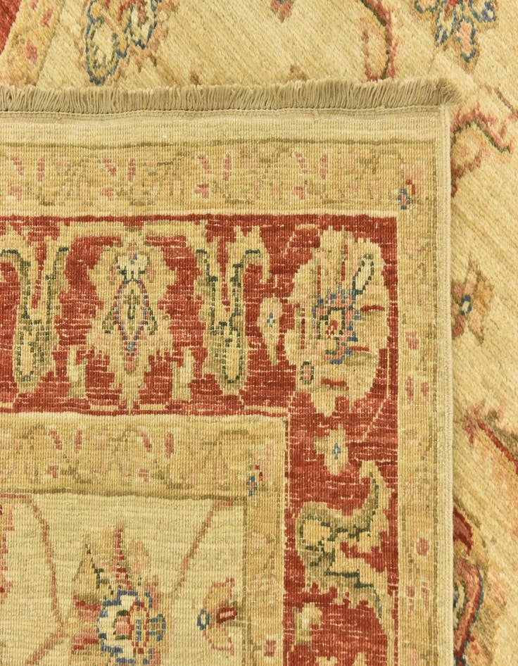 Detail image of  3' 10 x 17' 5  Hand Knotted Peshawar Ziegler Runner Rug