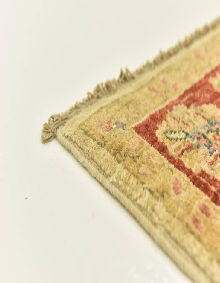 Detail image of  3' 10 x 17' 5  Hand Knotted Peshawar Ziegler Runner Rug