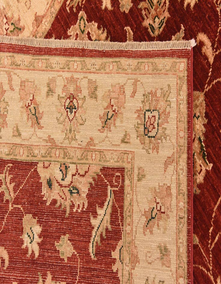 Detail image of  4' x 9' 8  Hand Knotted Peshawar Ziegler Runner Rug