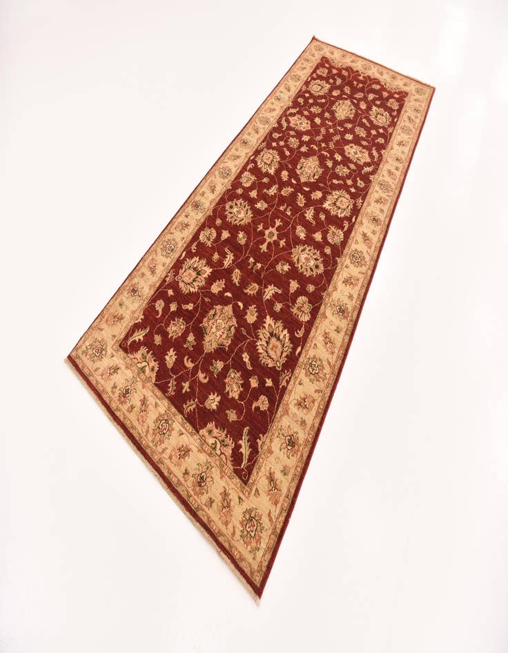 Detail image of  4' x 9' 8  Hand Knotted Peshawar Ziegler Runner Rug