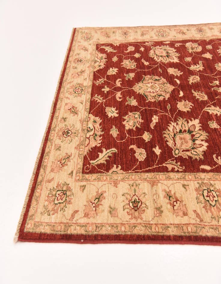 Detail image of  4' x 9' 8  Hand Knotted Peshawar Ziegler Runner Rug