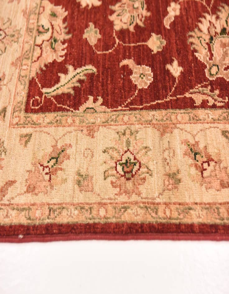 Detail image of  4' x 9' 8  Hand Knotted Peshawar Ziegler Runner Rug