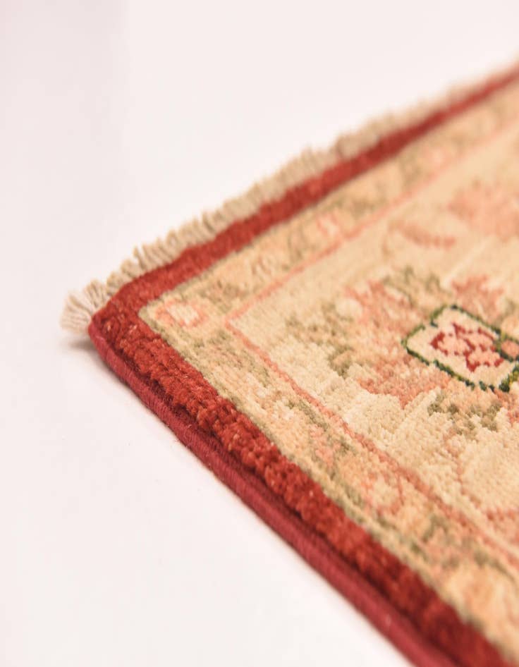 Detail image of  4' x 9' 8  Hand Knotted Peshawar Ziegler Runner Rug