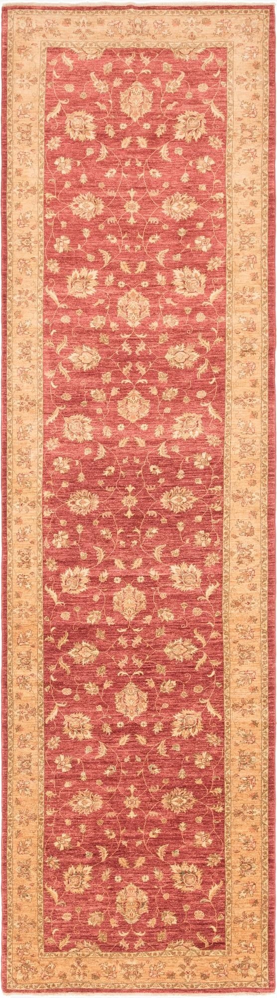  4' 10 x 19' 3  Hand Knotted Peshawar Ziegler Runner Rug