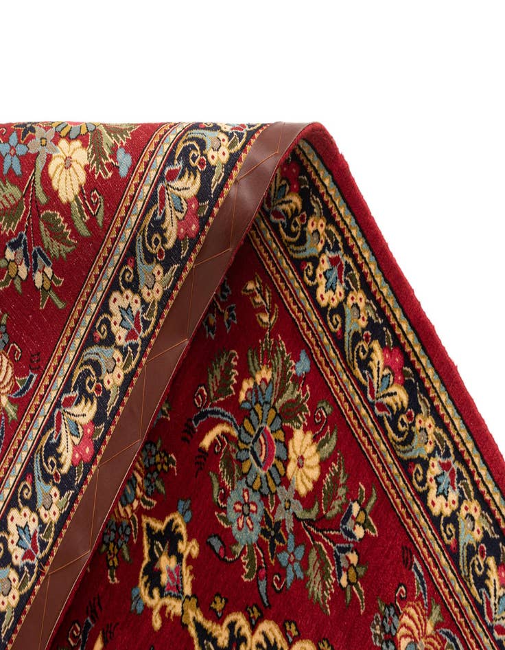 Detail image of  2' 9 x 6' 9  Hand Knotted Qom Persian Runner Rug