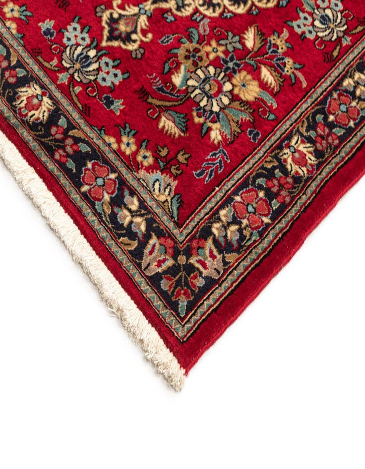 Detail image of  2' 9 x 6' 7  Hand Knotted Qom Persian Runner Rug