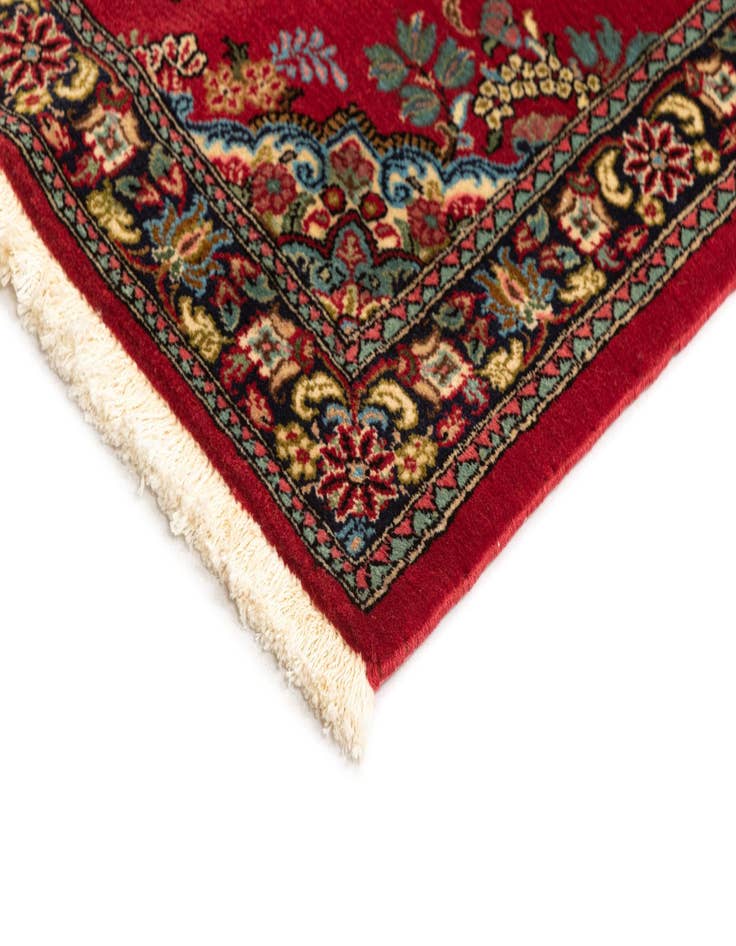 Detail image of 2' 5 x 6' 11 Hand Knotted Qom Persian Runner Rug