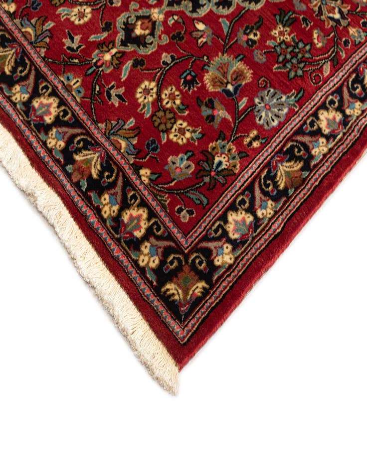 Detail image of  2' 7 x 6' 8  Hand Knotted Qom Persian Runner Rug