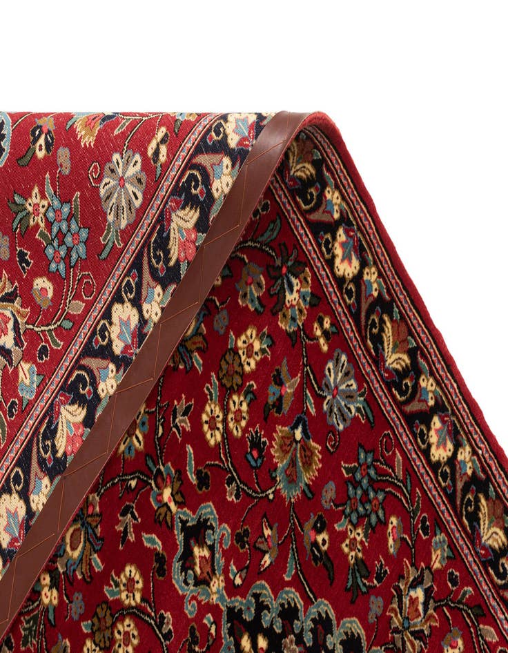 Detail image of  2' 7 x 6' 8  Hand Knotted Qom Persian Runner Rug