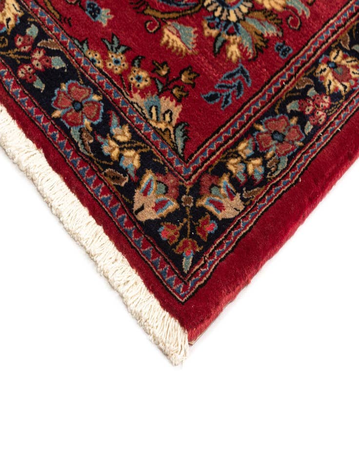 Detail image of  2' 9 x 6' 6  Hand Knotted Qom Persian Runner Rug