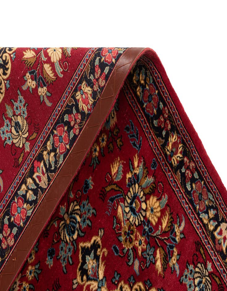 Detail image of  2' 9 x 6' 6  Hand Knotted Qom Persian Runner Rug