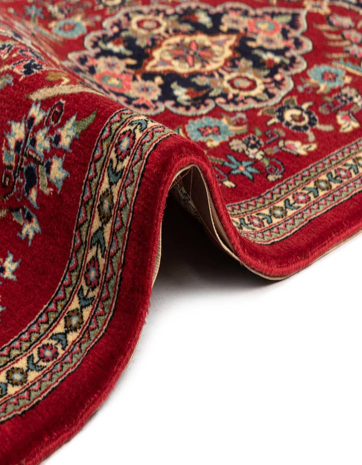 Detail image of  2' 5 x 6' 8  Hand Knotted Qom Persian Runner Rug