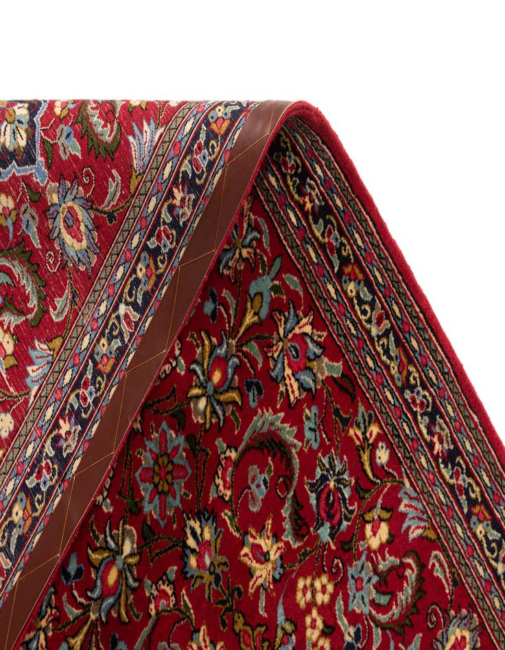 Detail image of  2' 7 x 6' 4  Hand Knotted Qom Persian Runner Rug