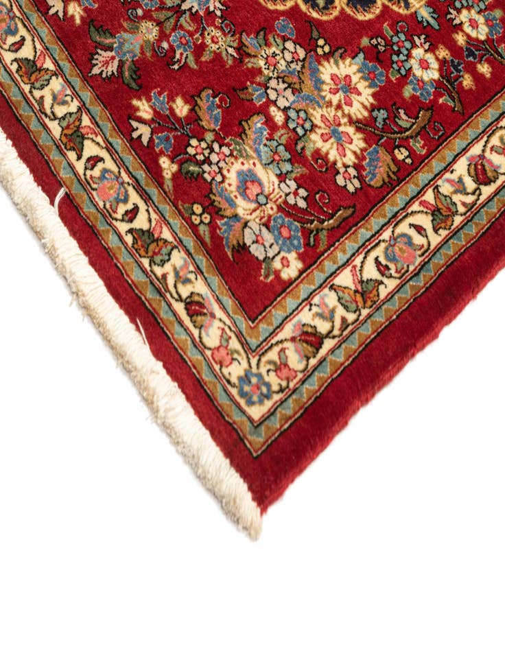 Detail image of  2' 6 x 7' 5  Hand Knotted Qom Persian Runner Rug