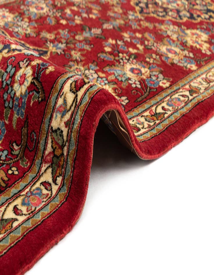 Detail image of  2' 6 x 7' 5  Hand Knotted Qom Persian Runner Rug