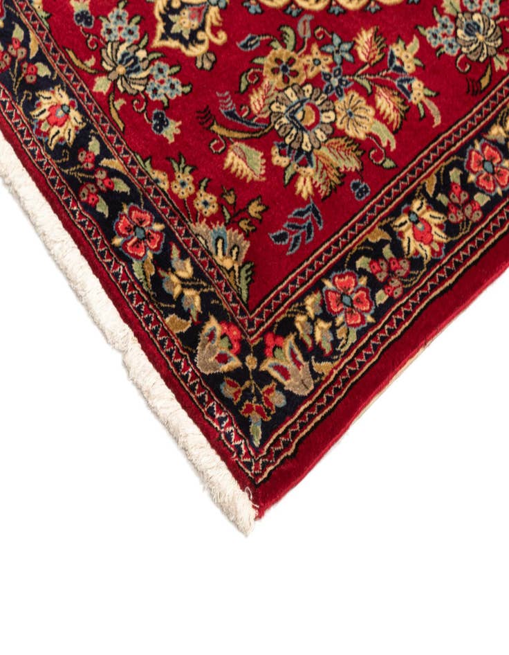 Detail image of  2' 7 x 6' 4  Hand Knotted Qom Persian Runner Rug