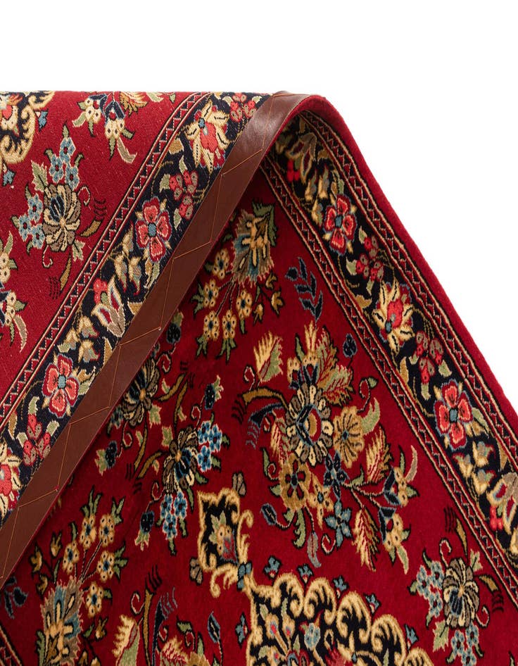 Detail image of  2' 7 x 6' 4  Hand Knotted Qom Persian Runner Rug