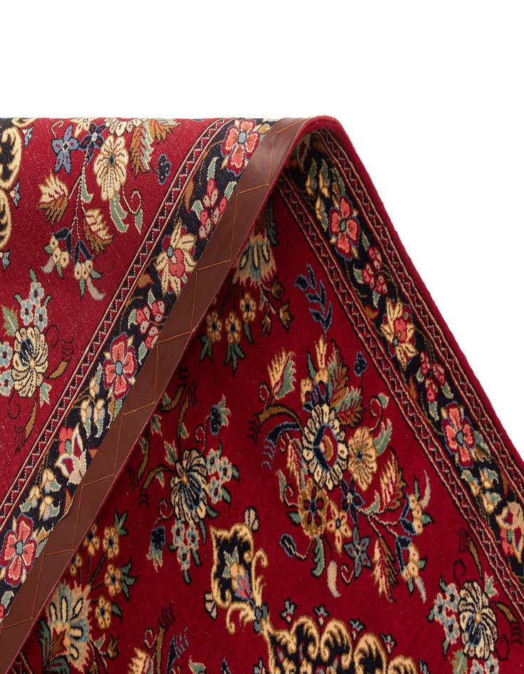 Detail image of  2' 7 x 7' 4  Hand Knotted Qom Persian Runner Rug