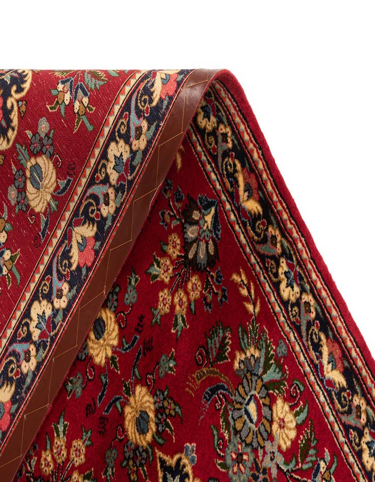 Detail image of  2' 6 x 6' 9  Hand Knotted Qom Persian Runner Rug