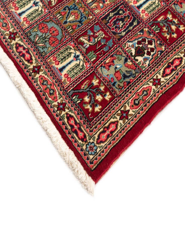 Detail image of  2' 7 x 6' 8  Hand Knotted Qom Persian Runner Rug