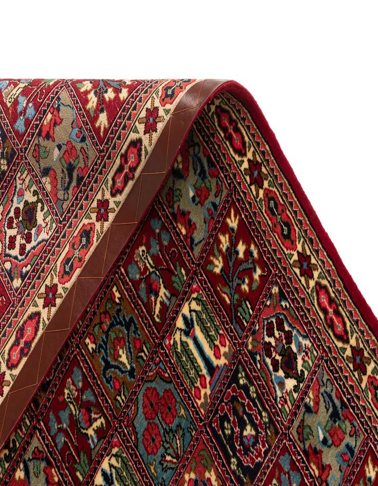 Detail image of  2' 7 x 6' 8  Hand Knotted Qom Persian Runner Rug