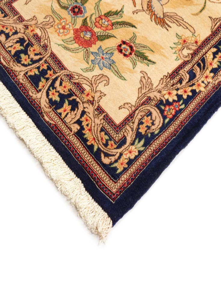 Detail image of  2' 6 x 7' 11  Hand Woven Qom Runner Rug