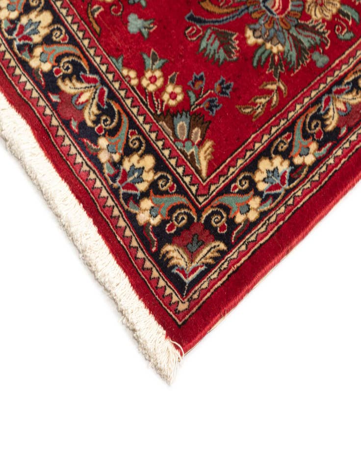 Detail image of  2' 7 x 8' 1  Hand Knotted Qom Persian Runner Rug