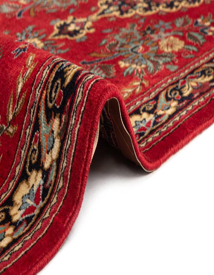 Detail image of  2' 7 x 8' 1  Hand Knotted Qom Persian Runner Rug