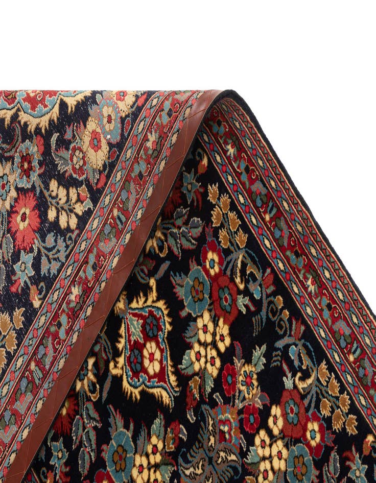 Detail image of  2' 7 x 7' 7  Hand Knotted Qom Persian Runner Rug