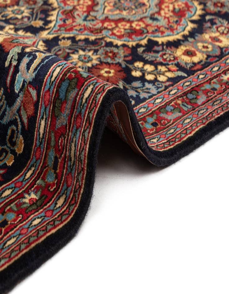 Detail image of  2' 7 x 7' 7  Hand Knotted Qom Persian Runner Rug