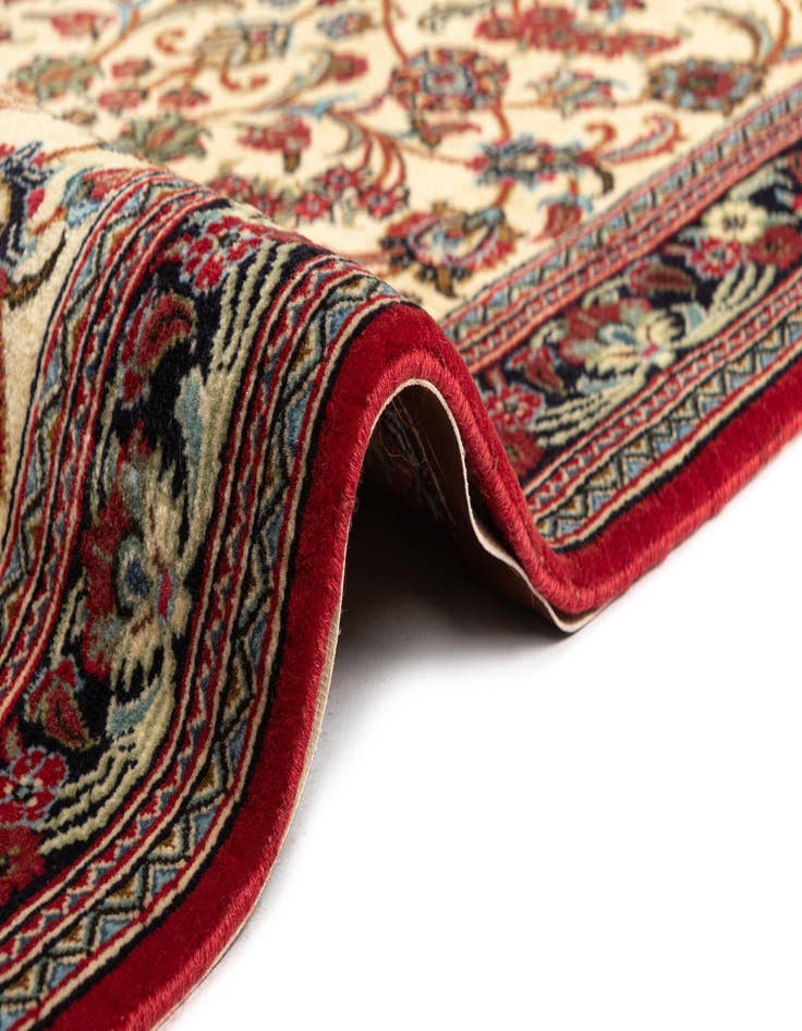 Detail image of  2' 8 x 8' 7  Hand Knotted Qom Persian Runner Rug