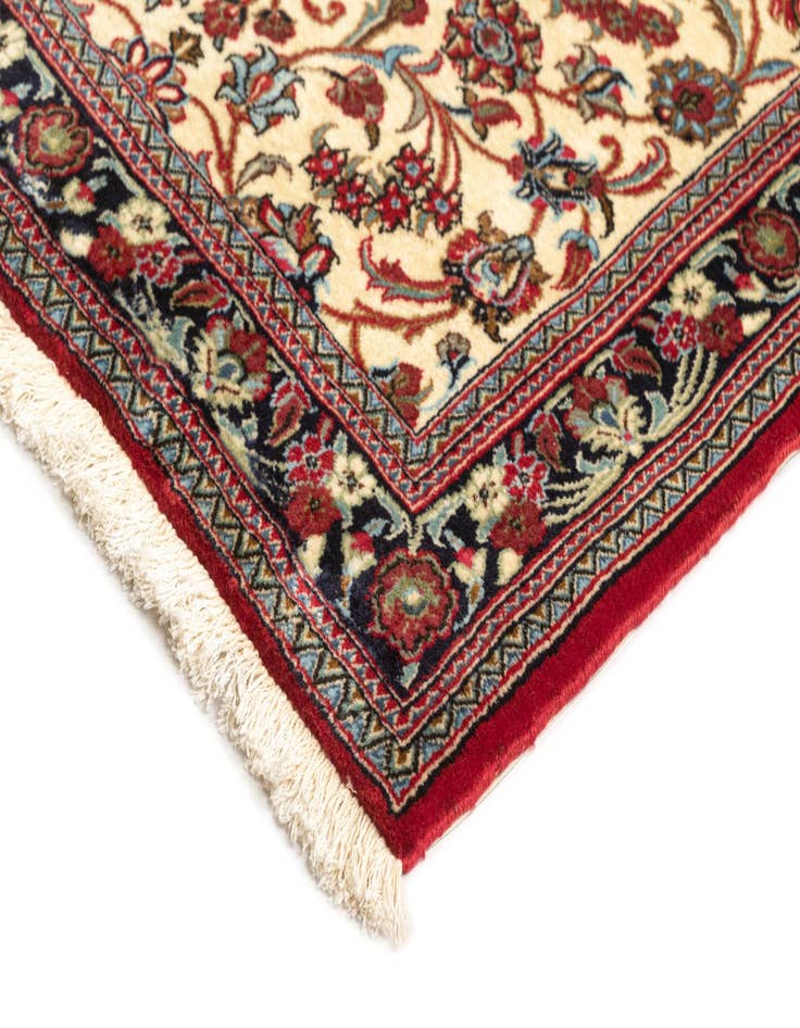 Detail image of  2' 8 x 8' 7  Hand Knotted Qom Persian Runner Rug