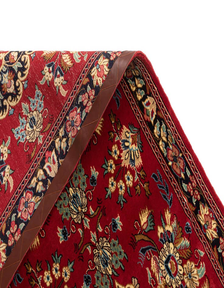 Detail image of  2' 6 x 8' 1  Hand Knotted Qom Persian Runner Rug