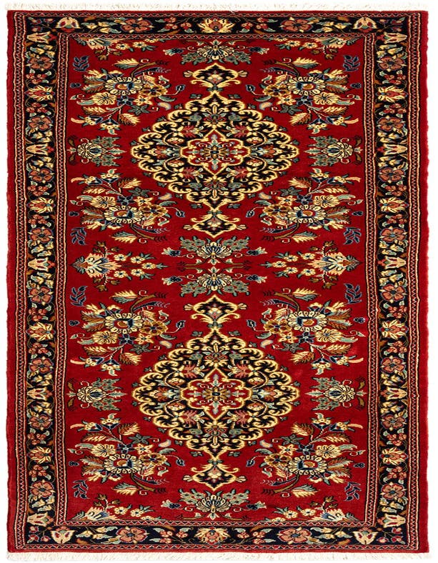 2' 6 x 8' 1  Hand Knotted Qom Persian Runner Rug